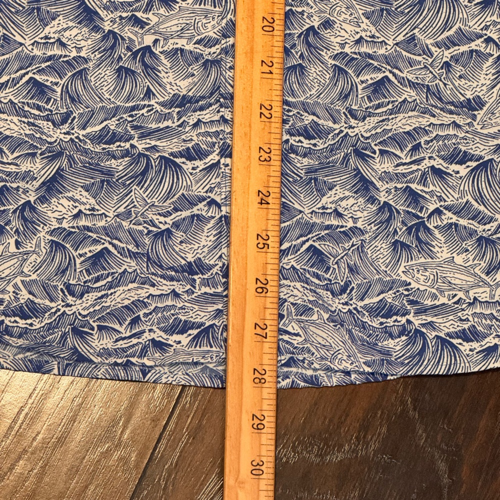 Columbia PFG Super Bahama Shirt Mens Large Fishing Floral Nylon Blue Button Up - Picture 6 of 11